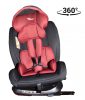 ISOFIX-es 360°-ban forgatható Mama Kiddies Rotary Protect GT biztonsági autósülés (0-36 kg) piros színben ajándék napvédővel