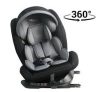 ISOFIX-es 360°-ban forgatható Mama Kiddies Rotary Protect GT biztonsági autósülés (0-36 kg) szürke színben ajándék napvédővel