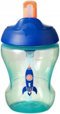   Tommee Tippee szívószálas itatópohár easy drink Straw cup 230 ml M - fiús