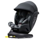   ISOFIX-es 360°-ban forgatható Mama Kiddies Murphy Bear biztonsági autósülés (40-150 cm iSize) szürke-fekete színben ajándék napvédővel