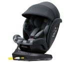   Black November - ISOFIX-es 360°-ban forgatható Mama Kiddies Murphy Bear biztonsági autósülés (40-150 cm iSize) szürke-fekete színben ajándék napvédővel