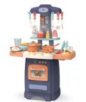   Mama Kiddies 29 részes 62 cm magas Effluent Kitchen babakonyha szett kék színben