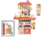   Mama Kiddies 50 részes 78 cm magas Spray Kitchen babakonyha szett narancs színben