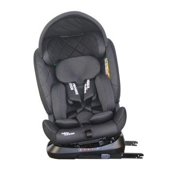 Black November - ISOFIX-es 360°-ban forgatható Mama Kiddies iSize Phoenix Edition Rotary Protect GT biztonsági autósülés (40 -150 cm) fekete színben ajándék napvédővel