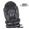 Black November - ISOFIX-es 360°-ban forgatható Mama Kiddies iSize Phoenix Edition Rotary Protect GT biztonsági autósülés (40 -150 cm) fekete színben ajándék napvédővel