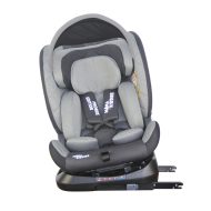   ISOFIX-es 360°-ban forgatható Mama Kiddies iSize Phoenix Edition Rotary Protect GT biztonsági autósülés (40 -150 cm) szürke színben ajándék napvédővel